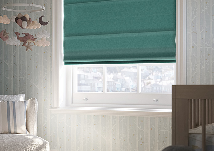 Stamford, Peacock - Twist&Fit Roman Blind - Image 5